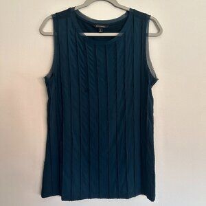 Forest Green Dressy Banana Republic Tank Top (Medium)
